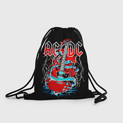 Рюкзак-мешок ACDC гитара, цвет: 3D-принт