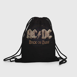 Рюкзак-мешок ACDC Rock or Bust, цвет: 3D-принт