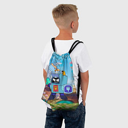 Рюкзак-мешок ЭШ Ash Brawl Stars, цвет: 3D-принт — фото 2