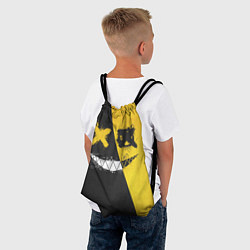 Рюкзак-мешок Yellow and Black Emoji, цвет: 3D-принт — фото 2