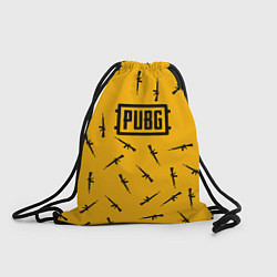 Рюкзак-мешок PUBG АВТОМАТЫ ПАТТЕРН ЖЁЛТЫЙ, цвет: 3D-принт
