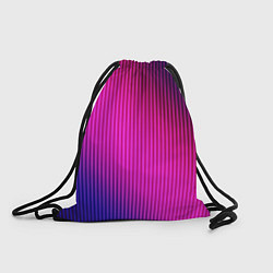 Рюкзак-мешок Фиолетово-малиновый градиент, цвет: 3D-принт