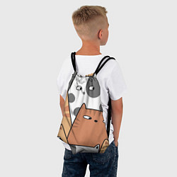 Рюкзак-мешок Котики!, цвет: 3D-принт — фото 2