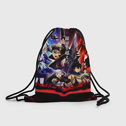 Рюкзак-мешок Черный клевер герои и вселенная Аста Юно, цвет: 3D-принт