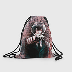 Рюкзак-мешок Опасный Дазай Осаму, цвет: 3D-принт