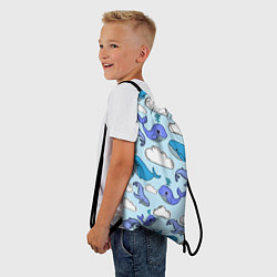 Рюкзак-мешок Небесные киты цвет, цвет: 3D-принт — фото 2