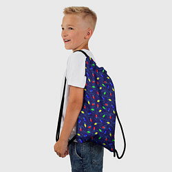Рюкзак-мешок Разноцветные Лампочки, цвет: 3D-принт — фото 2