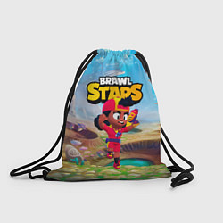 Рюкзак-мешок Meg в прыжке Brawl Stars, цвет: 3D-принт