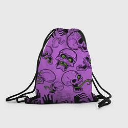 Рюкзак-мешок Живые мертвецы Кладбище черепов, цвет: 3D-принт