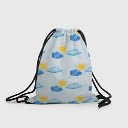 Рюкзак-мешок Осень - тучки, цвет: 3D-принт