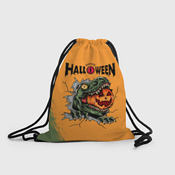 Рюкзак-мешок Т Рекс с тыквой в пасте, цвет: 3D-принт