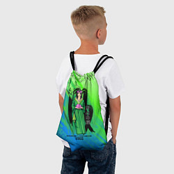 Рюкзак-мешок Гейша - символ жизни, цвет: 3D-принт — фото 2