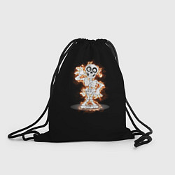 Рюкзак-мешок Огненный скелетик, цвет: 3D-принт