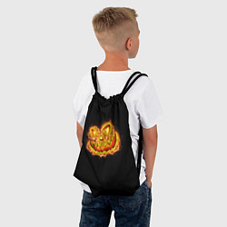 Рюкзак-мешок Череп тыквы, цвет: 3D-принт — фото 2