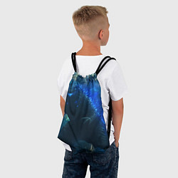 Рюкзак-мешок ГОДЗИЛЛА В МОРЕ, цвет: 3D-принт — фото 2