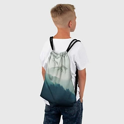 Рюкзак-мешок ДРАКОНЫ НАД ЛЕСОМ DRAGON, цвет: 3D-принт — фото 2