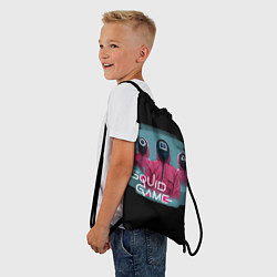 Рюкзак-мешок ИГРА В КАЛЬМАРА, СТРАЖИ ИГРЫ, цвет: 3D-принт — фото 2