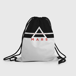 Рюкзак-мешок Thirty Seconds to Mars черно-белая, цвет: 3D-принт