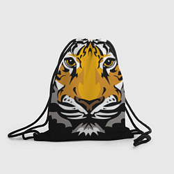 Рюкзак-мешок Суровый взгляд тигра, цвет: 3D-принт