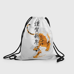 Рюкзак-мешок Китайский тигр, цвет: 3D-принт