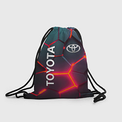 Рюкзак-мешок TOYOTA 3D NEON ТОЙОТА 3Д ПЛИТЫ НЕОН, цвет: 3D-принт