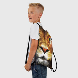 Рюкзак-мешок Лев царь зверей, цвет: 3D-принт — фото 2