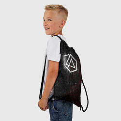 Рюкзак-мешок Linkin Park Logo Линкин Парк, цвет: 3D-принт — фото 2