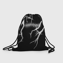 Рюкзак-мешок GHOSTEMANE Lightning Гостмейн Молния Надпись, цвет: 3D-принт