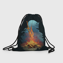 Рюкзак-мешок Witcher 3 костер, цвет: 3D-принт