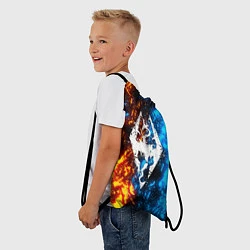 Рюкзак-мешок TES SKYRIM BATTLE FIRE БИТВА ОГНЕЙ, цвет: 3D-принт — фото 2