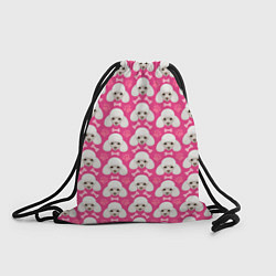 Рюкзак-мешок Собака Пудель, цвет: 3D-принт