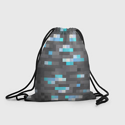 Рюкзак-мешок АЛМАЗНАЯ РУДА DIAMOND ORE MINCRAFT, цвет: 3D-принт