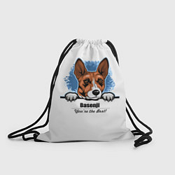 Рюкзак-мешок Собака Басенджи, цвет: 3D-принт