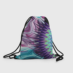 Рюкзак-мешок Психоделика Мандала Волны, цвет: 3D-принт