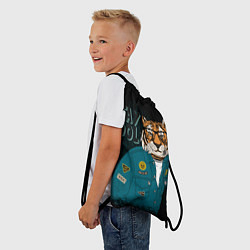 Рюкзак-мешок Крутой фурри тигр, цвет: 3D-принт — фото 2