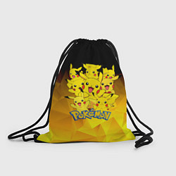 Рюкзак-мешок ПОКЕМОНЫ ПИКАЧУ, цвет: 3D-принт