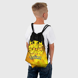 Рюкзак-мешок ПОКЕМОНЫ ПИКАЧУ, цвет: 3D-принт — фото 2