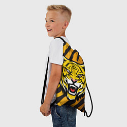Рюкзак-мешок Рычащий тигр голова, цвет: 3D-принт — фото 2