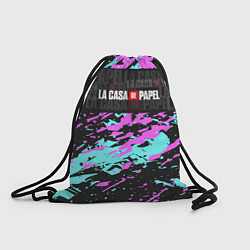 Рюкзак-мешок La Casa de Papel Logo Надпись, цвет: 3D-принт