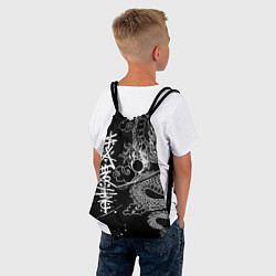 Рюкзак-мешок БЕЛЫЙ ДРАКОН ЯПОНИЯ WHITE DRAGON, цвет: 3D-принт — фото 2