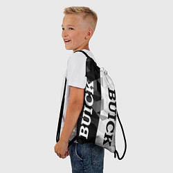 Рюкзак-мешок Buick Black And White, цвет: 3D-принт — фото 2