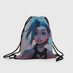 Рюкзак-мешок Удивлённая Джинкс, цвет: 3D-принт