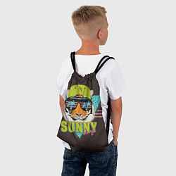 Рюкзак-мешок Солнечный тигр, цвет: 3D-принт — фото 2