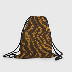 Рюкзак-мешок Шкура тигра леопарда гибрид, цвет: 3D-принт