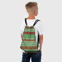 Рюкзак-мешок Полосатый узор из фигур, цвет: 3D-принт — фото 2