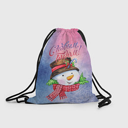Рюкзак-мешок Снеговичок!, цвет: 3D-принт