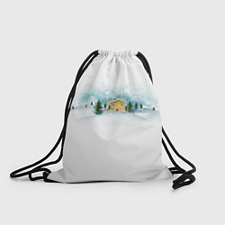 Рюкзак-мешок Нежность Зимний пейзаж, цвет: 3D-принт