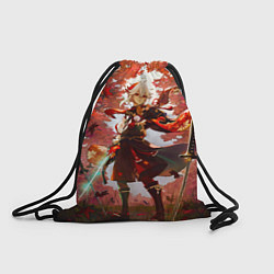 Рюкзак-мешок Каэдэхара Кадзуха стоит в лесу Genshin Impact, цвет: 3D-принт