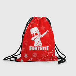 Рюкзак-мешок Fortnite - Marshmello новогодний, цвет: 3D-принт