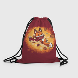 Рюкзак-мешок Лис в листопаде, цвет: 3D-принт